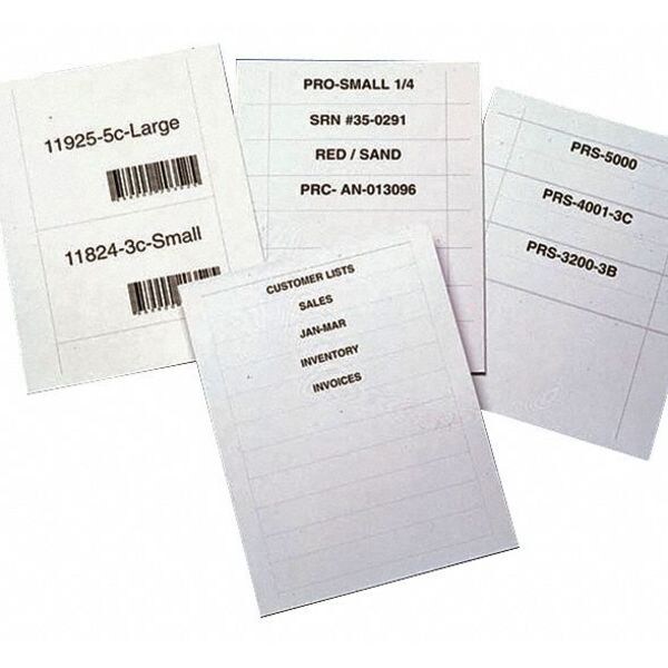 Aigner Index Laser Insert Sheets, Slide In, 11" L, PK250 - KS67