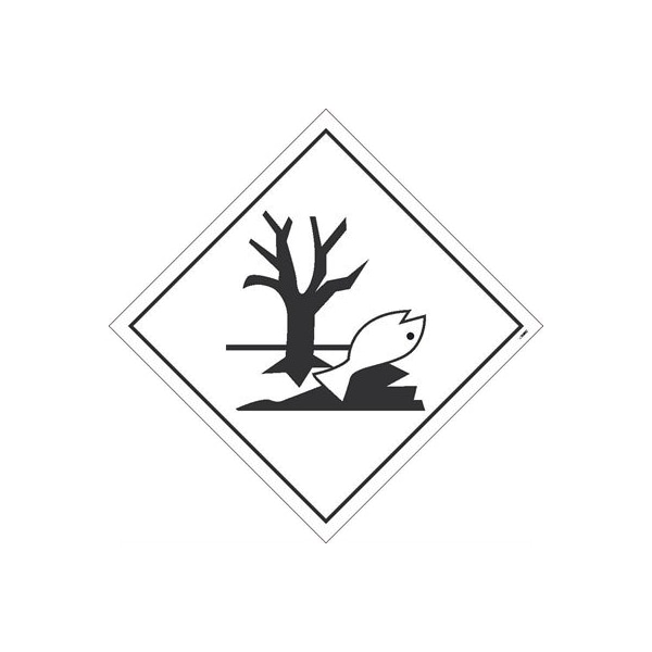 Nmc Marine Pollutants Graphic Dot Placard Sign, Pk10, Material: Unrippable Vinyl - DL174UV10