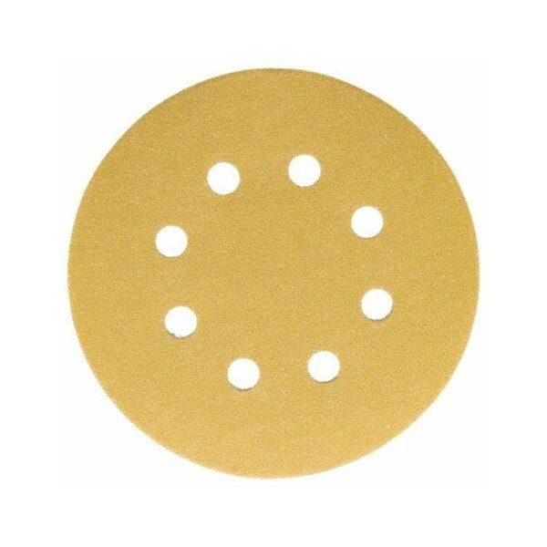 Sunmight Usa Gold - 5'' 8 Hole Grip Disc Grit 100, 50PK - 58107