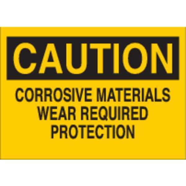 Brady Safety Sign Label, 3-1/2 In. H, 5 In. W, 87766 - 87766