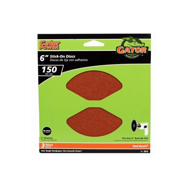 Gator Finishing 3PK 6150G AO Sand Disc - 3010