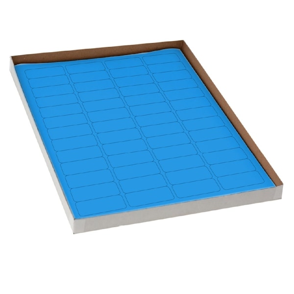 Globe Scientific Label Sheets, Cryo, 43x19mm, for Cryovials, 20 Sheets, 52 Labels per Sheet, Blue, 1040PK - LCS-43X19B