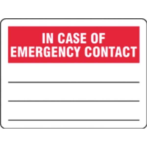 Stranco Label, Information, 3-1/2 In. H, PK10, OSL-844-10PK - OSL-844-10PK