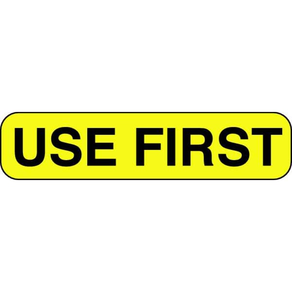 Roll Products Label, 3/8 In. H, 1-1/2 In. W, PK1000, 140523 - 140523