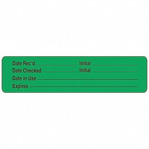 Roll Products Label, 3/8 In. H, 1-1/2 In. W, PK1000, 140523 - 140523