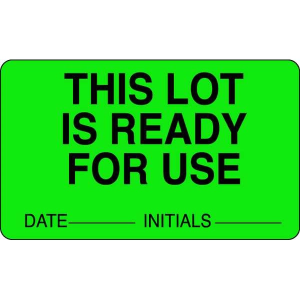 Roll Products Laboratory Label, 2-1/2 In. W, PK1000 - 141455