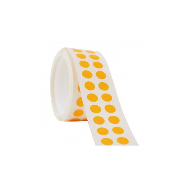 Diversified Biotech Tough-Spots, 3/8" Dia, Orange, 1000/pk, 1000PK - 247106O