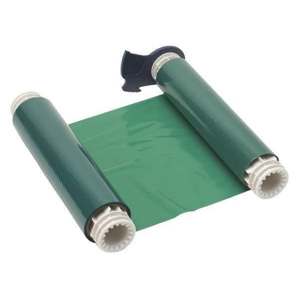 Brady Ribbon Cartridge, 8-3/4" W, 200 ft. L, Green - 13516