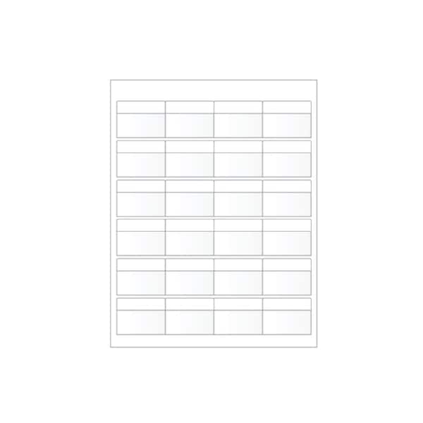 Ziptape Laser Printer Label Sheet Sticker Paper - 2" W x 0.5" H , 240PK - ZT-LSL-84-602-10