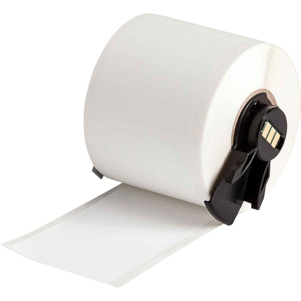 Brady Label, 1 29/32 in W, Indoor, White - M6C-1900-489