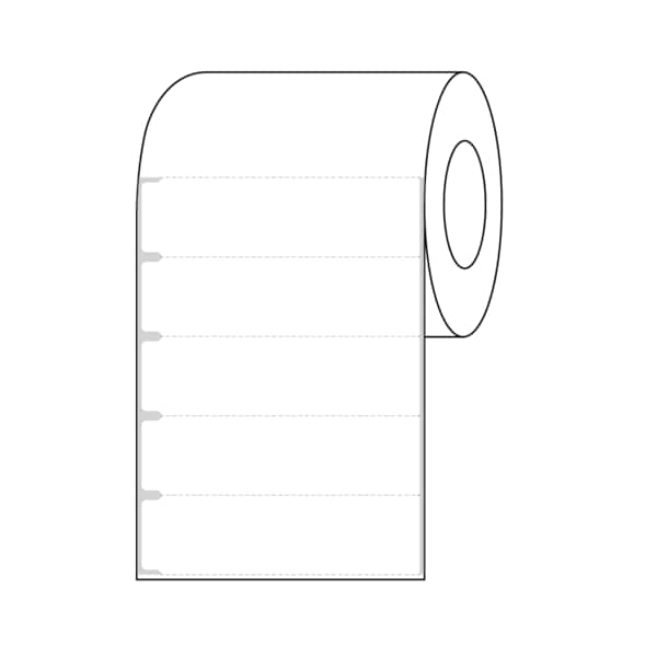 Nevs Intravenous Bag Labels, Thermal Notched, 3" core, 1" x 3-1/2" White - PNOT-135