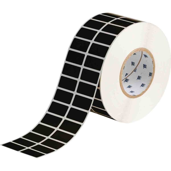 Brady Matte General Purpose Polyester Labels 0.75 in H x 1.5 in W Black 10000/RL - THT-6-8117-10