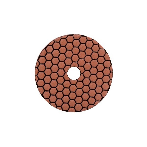 Lackmond Dry Polishing Pad, Resin Bonded Hook And Loop Backed, 4 Pad Diameter, 800 Grit - DPD8004