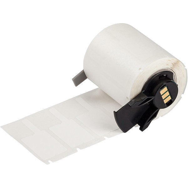 Brady Label, 1 3/16 in W, 25/32 in H, White - M6-1-425-FP