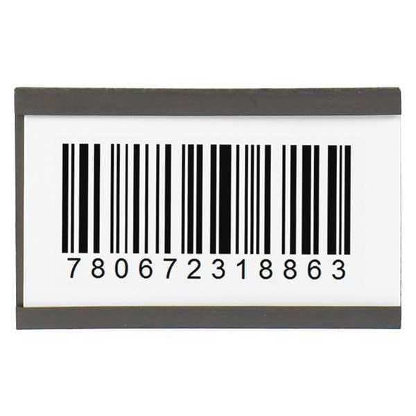 Partners Brand Magnetic "C" Channel Cardholders, 2" x 3", Black, 25/Case - LH193
