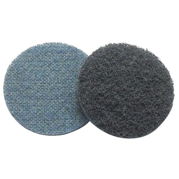 Zoro Select Hook-and-Loop Surface Conditioning Disc, 2" Dia, Non-Vacuum, Aluminum Oxide, 180 Grit, Surface Prep - 78072775349