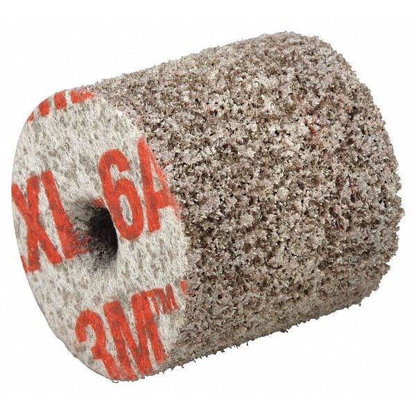 Scotch-Brite Unitized Wheel, 1" Dia, Center Hole, Silicon Carbide, 80 Grit, Non-Woven Type, XL-UW - 61500062015
