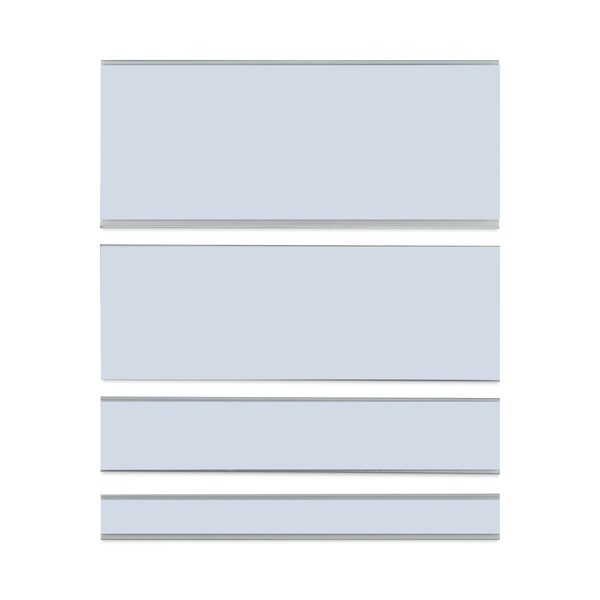 C-Line Products Clear Magnetic Label Holders, Side Load, 6 x 2.5, Clear, PK10 - 87825