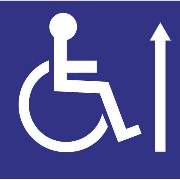 Zing Handicap Labels, 6 In H x 6 In W, PK2, 2720 - 2720