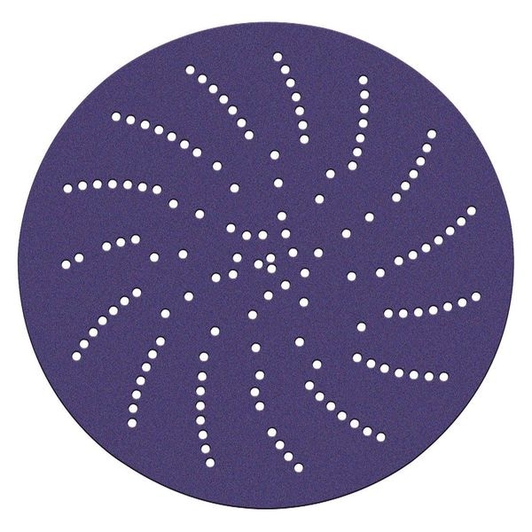 3M Hook-and-Loop Sanding Disc, 5" Dia, Multi-Hole, Ceramic, 60 Grit, Non-Woven Type, 900DZ - 7010326613