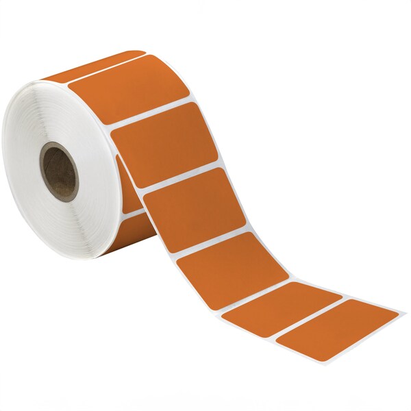 Tape Logic 2 1/4 x 1 1/4in Orange Desktop Direct Thermal Label, 12PK - THD322