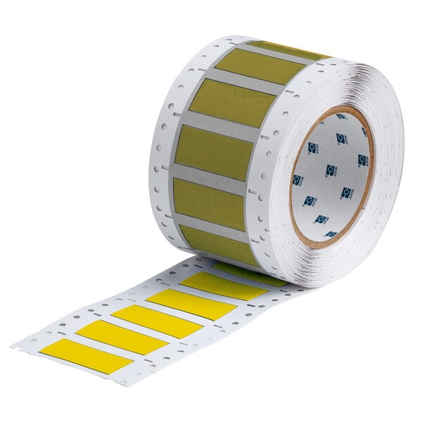 Brady PermaSleeve Wire Marker Polyolefin 0.851 in H x 2 in W YL Roll of 500 Each - CGS-500-2-YL