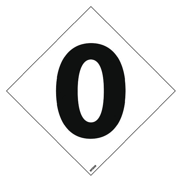 Nmc Nfpa Label Number 3", Pk5, Color: Black - DCN30