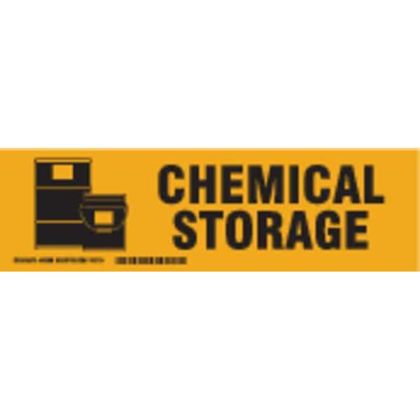 Brady Cabinet Label, 3-1/2 In. H, 12 In. W, 60288 - 60288