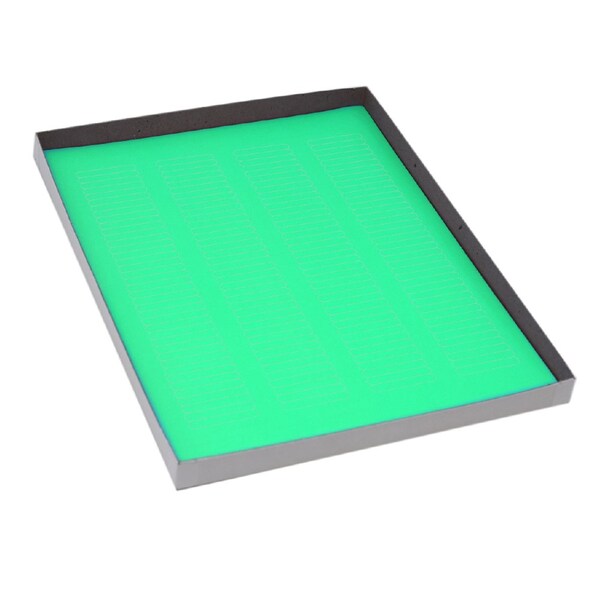 Globe Scientific Label Sheets, Cryo, 38x6mm, for Microplates, 20 Sheets, 156 Labels per Sheet, Green, 3120PK - LCS-38X6G