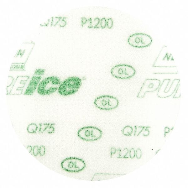 Norton Abrasives Hook-and-Loop Sanding Disc, 3" Dia, No Hole, Aluminum Oxide, P1200 Grit, Coated Type, Q175 - 77696088703