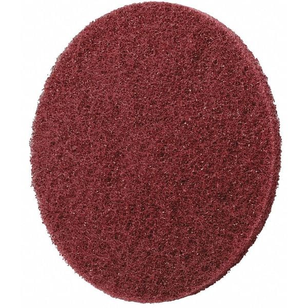 Scotch-Brite Hook-and-Loop Surface Conditioning Disc, 5" Dia, Non-Vacuum, Aluminum Oxide, Not Applicable Grit - 7000121065