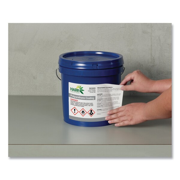 Avery UltraDuty Chem Waterproof and UV Resistant Label, 4.75x7.75, Wt, PK100 - 60522