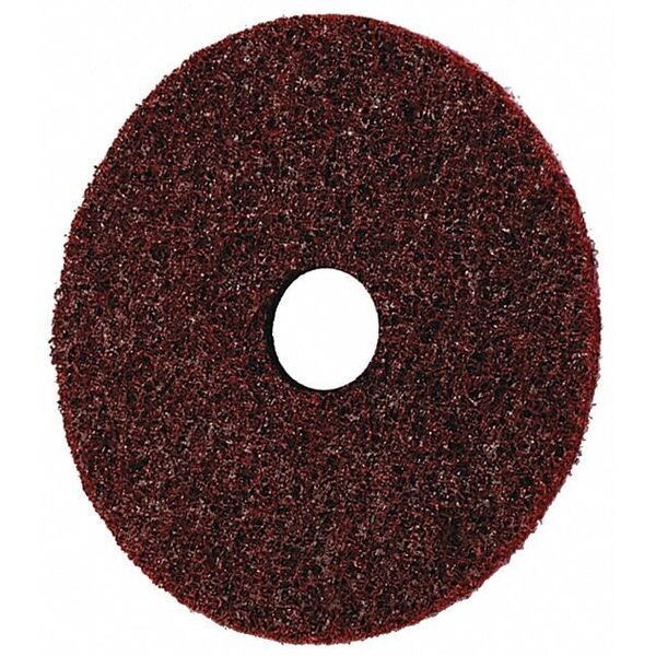 Scotch-Brite Hook-and-Loop Surface Conditioning Disc, 4-1/2" Dia, Center Hole, Aluminum Oxide, Non-Woven Type - 7010309517