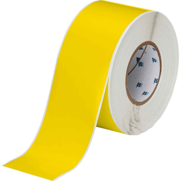 Brady Weather Resistant Polyester Outdoor Labels 3 in W x 300 ft L Yellow - THT-21-8591-YL