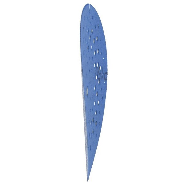 Norton Co 0 Sanding Disc, 5 in Dia, 1116 in Arbor, Coated, P150 Grit, Fine, Alumina Ceramic Abrasive, Spiral - 3220