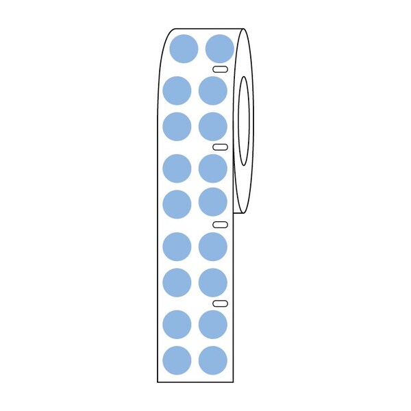Globe Scientific Label Roll, Cryo, Direct Thermal, 9.5mm Dots, for 1.5mL Tubes, Green, 4000PK - LTC-95G
