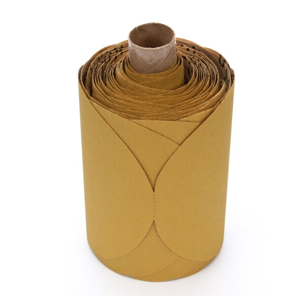 3M 3M Gold Film Disc Roll, 01355, 6 in, P320 grade, 125 discs per roll, 4PK - 225L