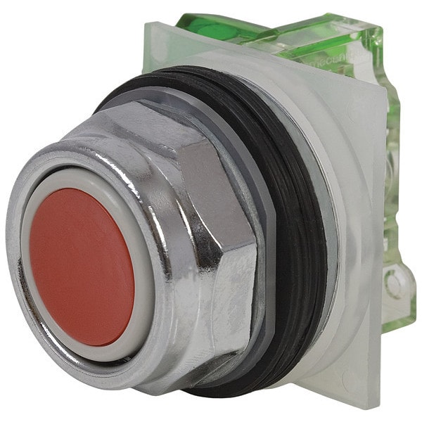 Botón pulsador sin iluminación Schneider Electric, 30 mm, 1NO, Rojo - 9001KR3RH5
