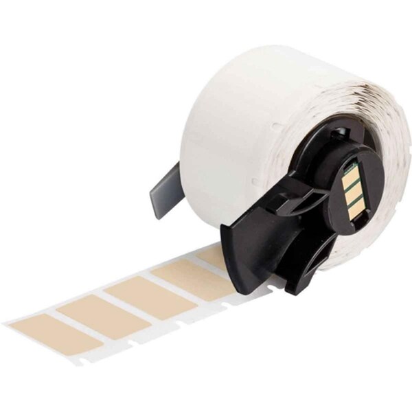 Easy-To-Organize 0.5 x 1 in. Amber Polyimide High Temperature Labels - EA1609781