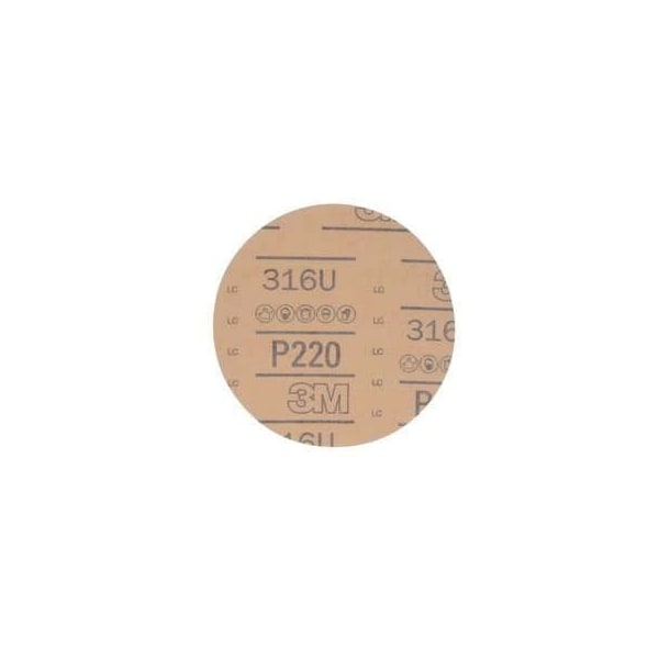 3M 01221, HOOK RED DISC, 316U, 6XNH, P220A, 50PK - 7000119784