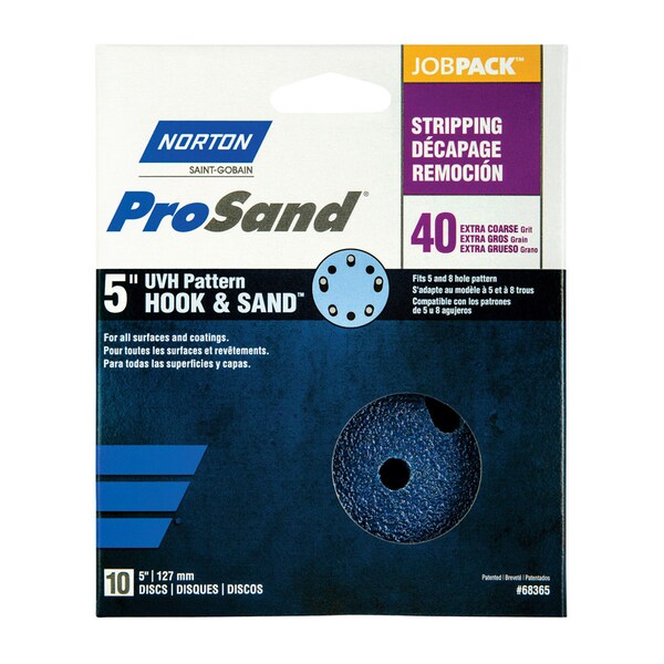 Norton Abrasives 8 Hole, Zirconia Alumina, 40 Grit, Coated Type - 07660768365