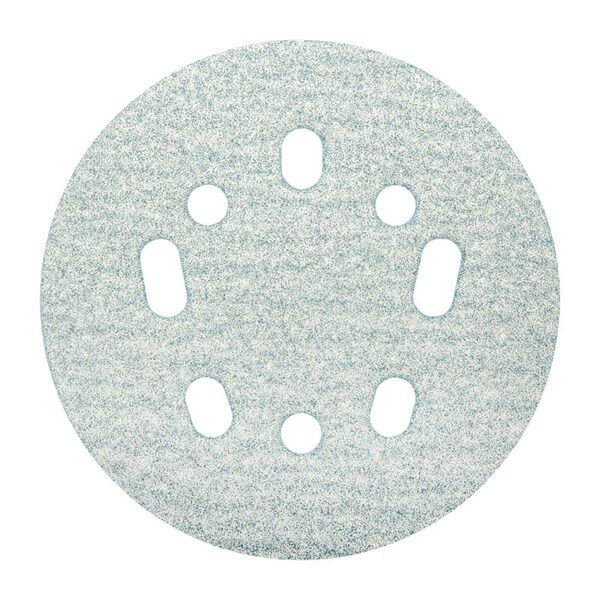 Norton Abrasives 5 in Dia, 8 Hole, Ceramic Alumina, 100 Grit, Coated Type - 7660768327