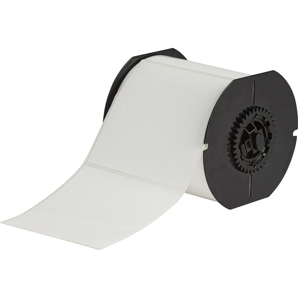 Brady B33 Series Weather Resistant Outdoor Polyester Labels 4 in H x 4 in W WT 400/RL - B33-161-8591-WT