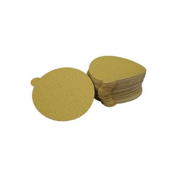 Us Chemical & Plastics Gold Pro Disc, 3 in Dia, 180 Grit, Hook and Loop Attachment, 50PK - 660005