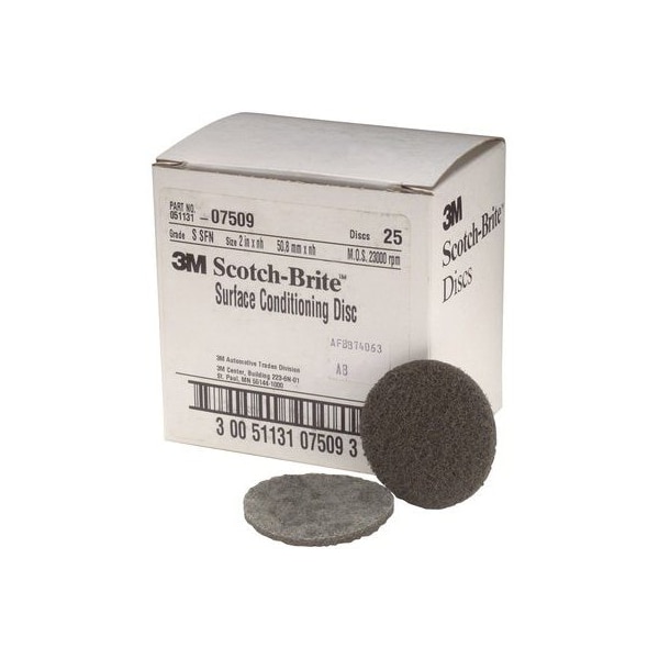 3M Scotch-Brite Surface Conditioning Disc 07509, 2 inxNH S SFN5, 25PK - 7010364770