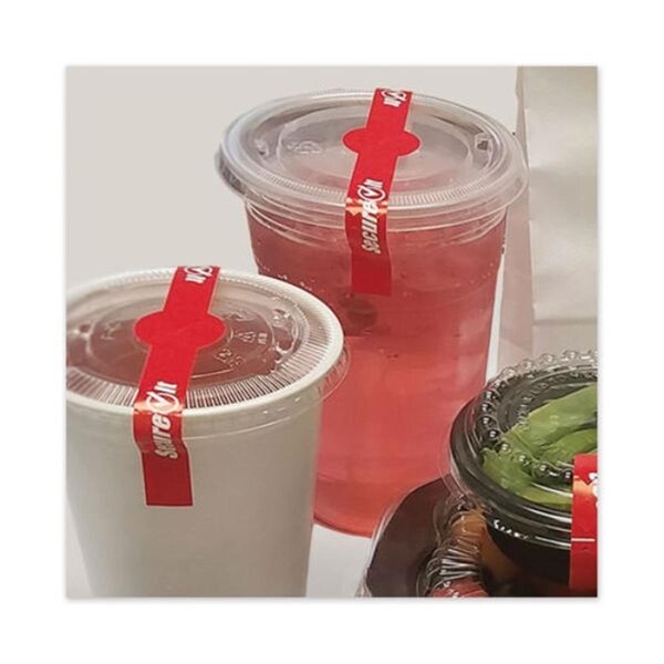 Made-To-Stick 7 in. SecureIT Tamper Evident Labels, Red, 2PK - MA3757705