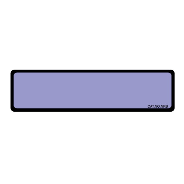 Nevs Blank Chart Labels 1-3/8" x 5-3/8" Lavender w/Black - NRB-LAVENDER