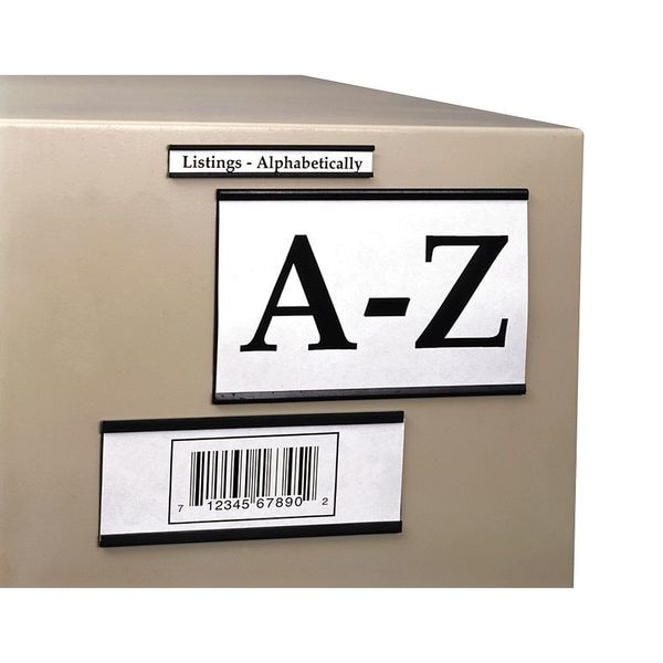Aigner Index Lbl Holder, 1"X2", Magnetic C Channel, PK25 - MC102
