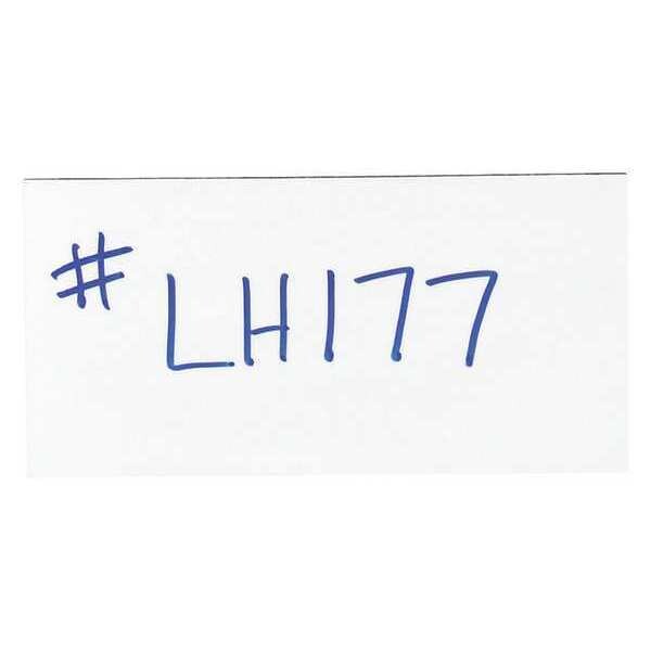 Partners Brand Warehouse Labels, Magnetic Strips, 2" x 4", White, 25/Case - LH177