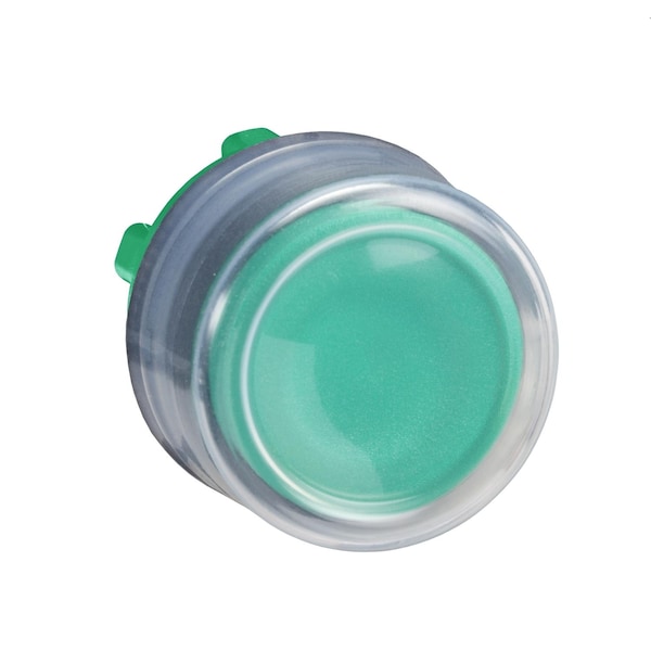 Cabeza Schneider Electric para botón de presión no iluminado, Harmony XB5, de plástico, en relieve, verde, 22 mm, retorno por resorte, con protector, sin marcar - ZB5AP3